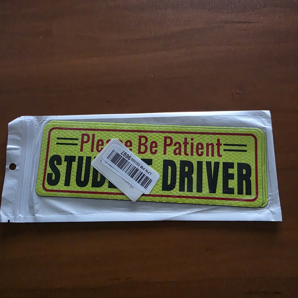 Student Driver Car Sign